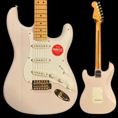 Squier FSR Classic Vibe '50s Stratocaster, Maple Fingerboard, Gold Hardware - White Blonde image 1
