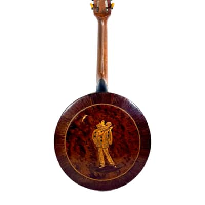 "Stentor" Art Nouveau Banjo-Mandolin with Lion-Decorated Tension Hoop, 1920s image 10