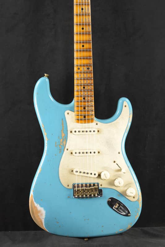 Mint Fender Limited Edition '58 Stratocaster Heavy Relic - Super Faded Aged Taos Turquoise