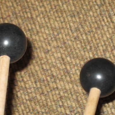 one pair new old stock (with packaging) pair of Vic Firth M8 American Custom Bells, Xylophone & Keyboard (Hard Acrylic) 1 1/4" Ball, birch natural wood shafts (sticks) image 10