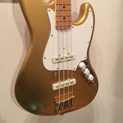 Fender Jazz Bass SPECIAL Shorline Gold Smith Era RARE Bound Maple Neck OHSC 1982 image 3