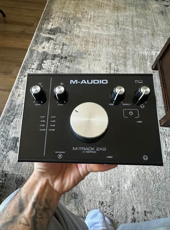 M-Audio M-Track 2x2M USB Audio/MIDI Interface 2010s - Black image 1
