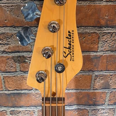 Schecter Diamond-P Custom 4-String Bass Gloss Black image 2