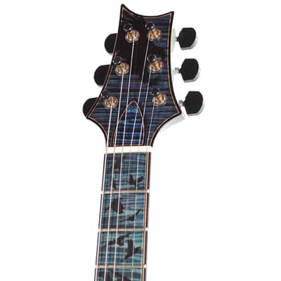 PRS Private Stock #12227 McCarty 594 One Piece Curly Maple/Black Limba Aqua Violet Dragon's Breath w/Birds of a Feather (Serial #0417615) image 12
