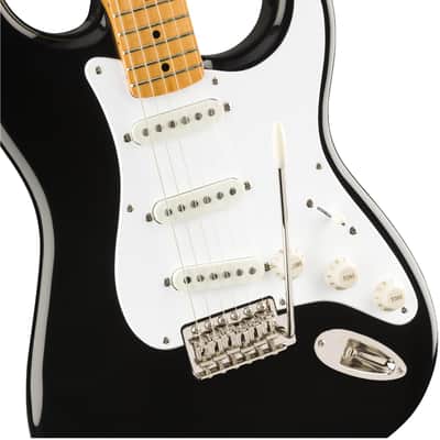 Squier Classic Vibe '50s Stratocaster Electric Guitar Maple FB, Black image 12