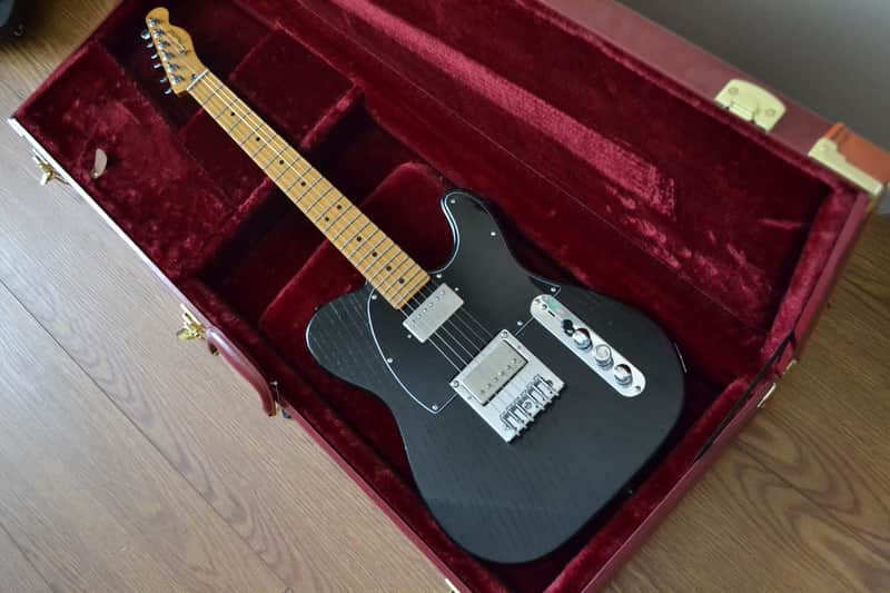 Custom Build HH Tele-Style w/Black Ceruse Nitro Finish & Seymour Duncan Antiquity Alnico II PUs image 1