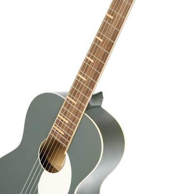Ortega Guitars 6 Gaucho Series Nylon String Parlor Guitar w/Bag, Right, Platinum Grat (RGA-PLT) image 5
