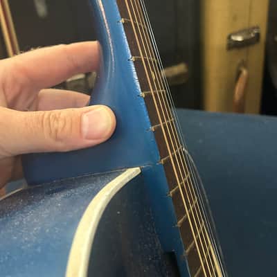 Vintage Silvertone Colorama Archtop Acoustic 1950’s Kentucky Blue RARE John Prine image 17