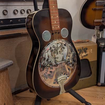 1975 Dobro 60D Squareneck Sunburst image 8