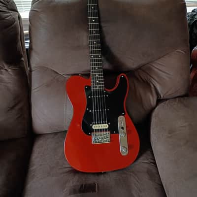 St. Blues Telecaster 2000s in pristine condition in rare orange red and black Memphis Tennessee under 10 lbs image 1