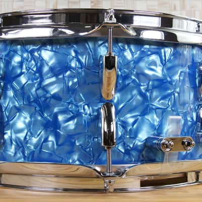 Click Custom 10ply Maple 6x12 Snare Drum Light Blue Pearl image 5