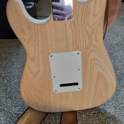 Warmoth Strat-caster 2010 ish - natural swamp-ash image 5