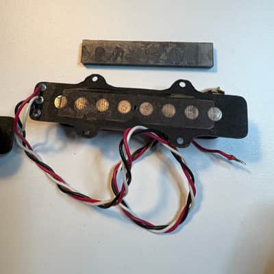Vintage Schecter Bass Pickups 80s - Black Jazz Style Center Tap Hot Thick image 5