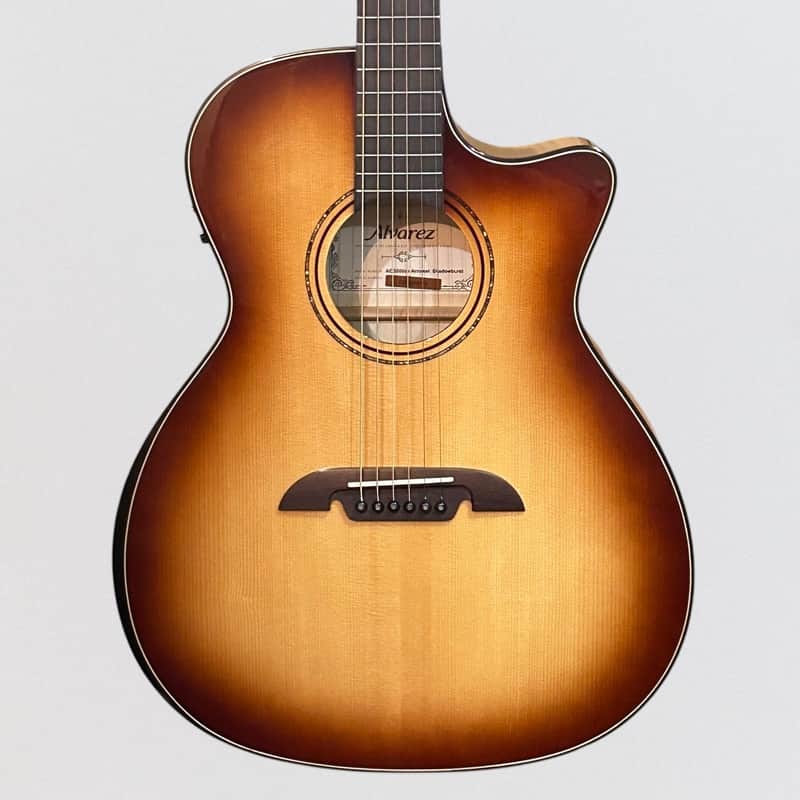 Alvarez AEG800CE Grand Auditorium Acoustic Electric Guitar - Shadow Burst image 1
