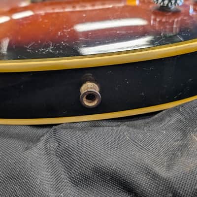 Cortez Les Paul Style Electric Guitar - Vintage Sunburst, Lawsuit Era Copy, Block Inlays image 13