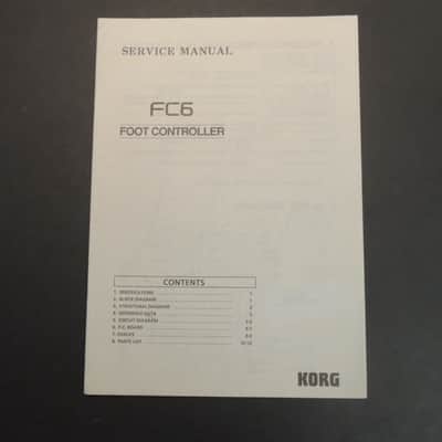 Korg FC6 Service Manual [Three Wave Music] image 1