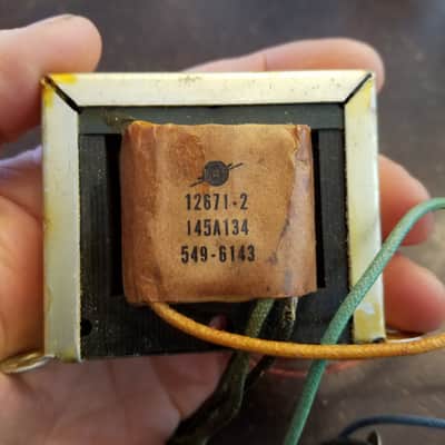 Triwek 12671-2 5k into 8 Ohms 145A134R Voice of Music Vintage Output Transformer OT 11 Watt Tested 625:1 135:1 400:1 Tube Amp Audio 1959-1963 image 2