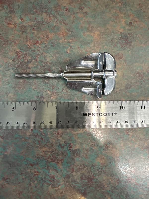 Vintage Original Rogers 1975/1976 Bass Drum T-Rod and Claw (Chrome) image 1