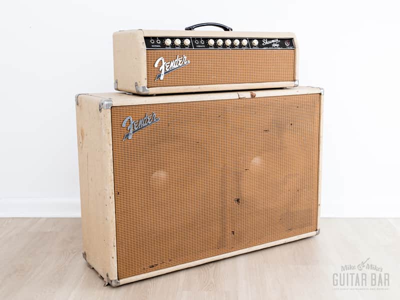 1962 Fender Dual Showman Blonde Brown Panel Vintage Piggyback Tube Amp 2x15 w/ Altec 421A image 1