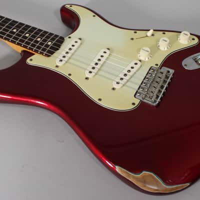 2002 Fender Custom Shop 1960 Stratocaster Candy Apple Red Relic w/OHSC image 9