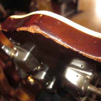 Harmony Effector Vintage 1970s Electric Guitar Les Paul Copy Tobacco Burst w/ Hard Case image 16