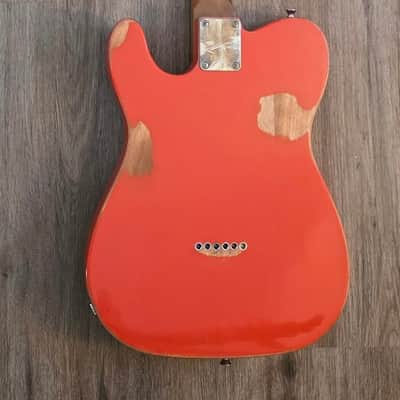 Big River “Moses” T-Style • Aged Fiesta Red Nitro • Roasted Maple/Rosewood Neck • A5 Vintage Style P/U’s image 10