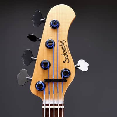 Sadowsky MetroLine 21-Fret Standard M/J Bass Limited Edition 2024 5-String - Natural Transparent Satin image 6