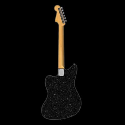Fender Limited Edition Gold Foil Jazzmaster Black Sparkle With Gig Bag image 3