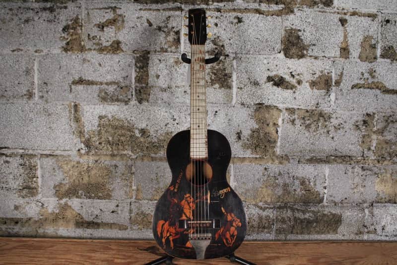 The Lone Ranger - 1930s Parlor Guitar - Sears Supertone by Harmony - Good