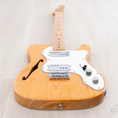 1975 Fender Telecaster Thinline Vintage Semi-Hollow Guitar Natural Ash w/ Seth Lover-Designed CuNiFe Wide Range, Case image 11