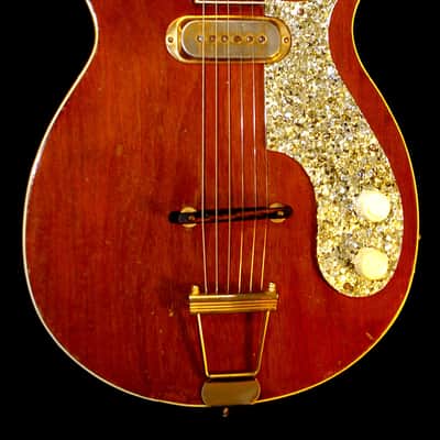 Premier Multi-Vox E275 1958 Natural Mahogany. THE SCROLL GUITAR. Incredible & Rare. Collectible.. image 12