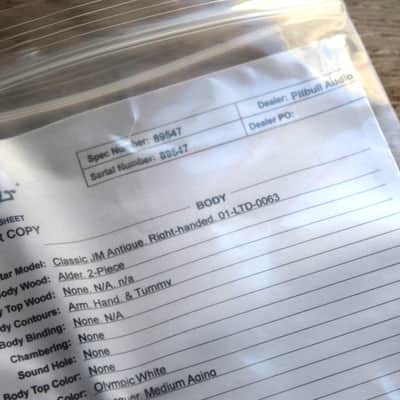 SUHR "LIMITED Classic JM Antique Funk, Olympic White" GIGBAG, PAPERS, 3, 63 KG image 5
