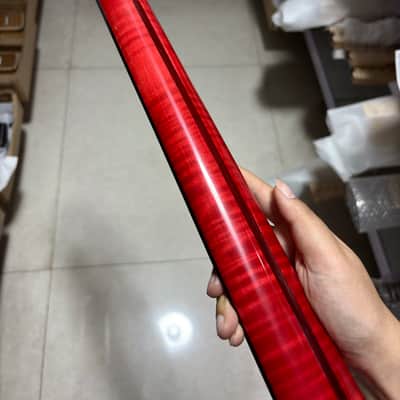 AAAA Flame Maple Rosewood electric guitar neck 22 fret Gloss Red Parts image 3