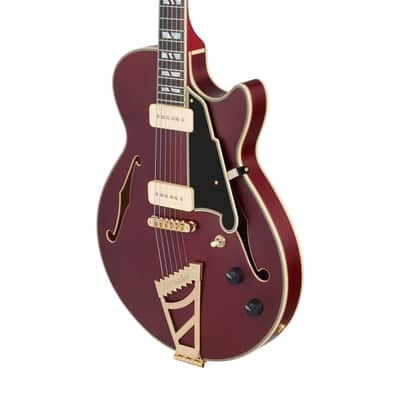 D'Angelico Deluxe SS - Satin Trans Wine (DADSSSTWGT) image 2
