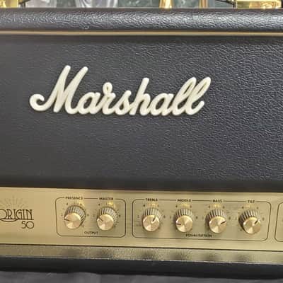 Marshall Origin ORIGIN50H 50-Watt Tube Guitar Amp Head 2018 - Present - Black image 1