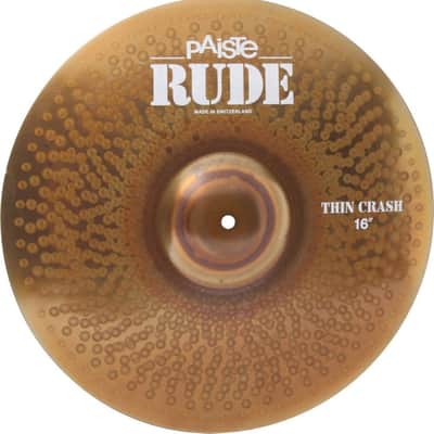 Paiste Rude Cymbal Thin Crash 16-inch image 1