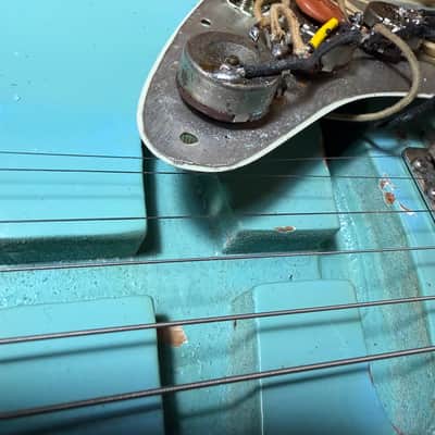 Fender Stratocaster 1964 - Daphne Blue old refin image 16