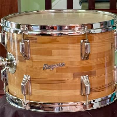 Rogers Powertone 13" Rack Tom Drum Vintage 60's Butcher Block image 1
