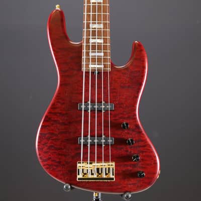 Sadowsky MetroLine 21-Fret Standard J/J Bass Limited Edition 2023 5-String Majestic Red Transparent Satin image 2