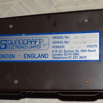 Soundcraft Series 200 SR 24-Channel 4-Bus Mixing Console 1980s image 5