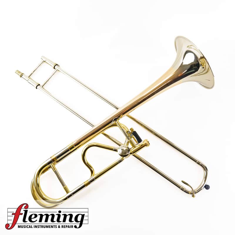 Adams Custom TB1 Professional Tenor Trombone - Two-Tone Rose Brass/Silver (Serial #055) image 1