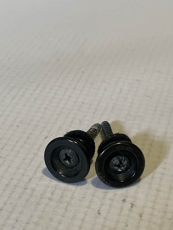 2000's Japan Jackson Dinky Guitar Factory Black Oversize Strap Buttons image 1