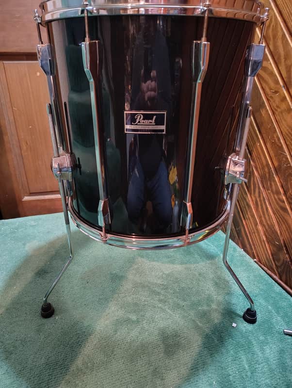 Pearl Export Series 16x16 Floor Tom - Black Wrap image 1