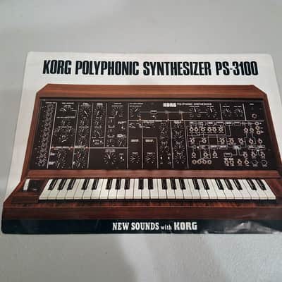 Vintage Korg PS-3100 Synthesizer Brochure