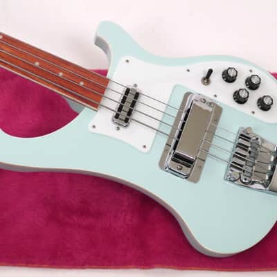2006 Rickenbacker 4003 FL - Super Rare BLUE BOY Finish Fretless Bass! - VP Vintage Pickup - "Color of the Year" image 8