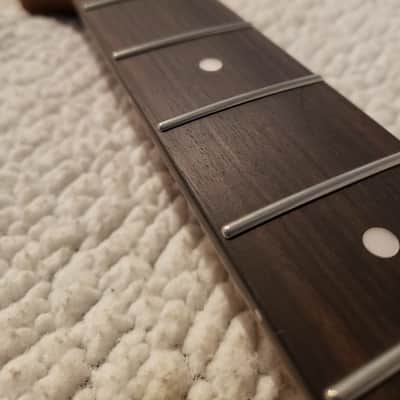 # WNS-R14-The best neck you ever felt or a FULL refund ! -USA made, Roasted, Nitro neck, Rosewood finger board, Rounded fret ends, NO fret tangs, Made for a Strat body. image 1