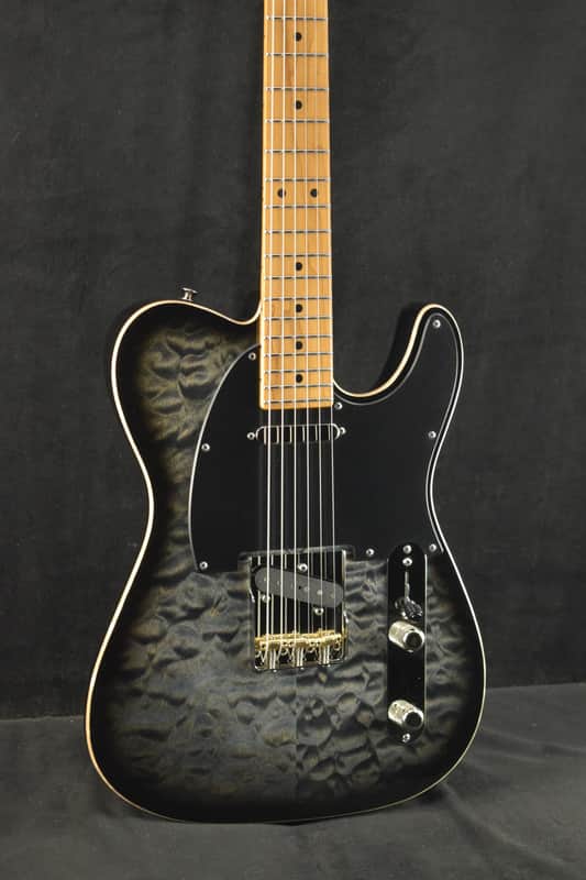 Tom Anderson Top T Icon Contoured Atlantic Storm to Black Edge Burst with Binding image 1