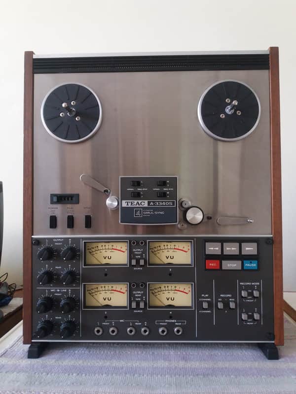 TEAC A-3340S 1/4" 4-Track Reel to Reel Tape Recorder image 1