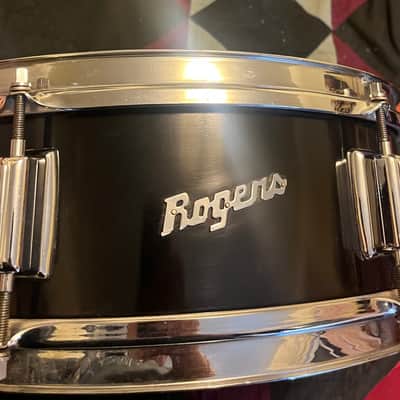 Rogers Luxor Snare Drum mid 60s - Piano Black image 1