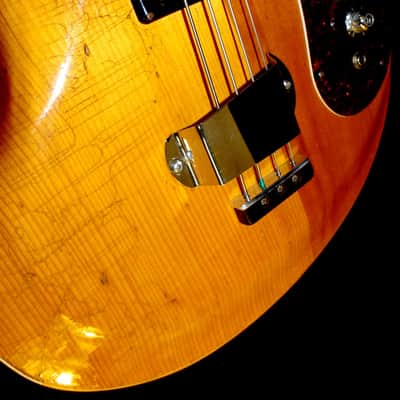 Mosrite MARK X, Model 502 JOE MAPHIS BASS 1967 Natural. Walnut Body. Spruce Top. Maple Neck. image 18
